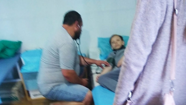 КПВВ "Станица Луганская" оказание первой помощи