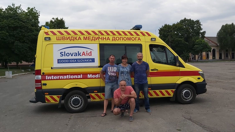 Скорая помощь на КПВВ Станица Луганская