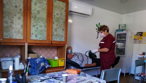 КПВВ Станица Луганская первая медицинская помощь