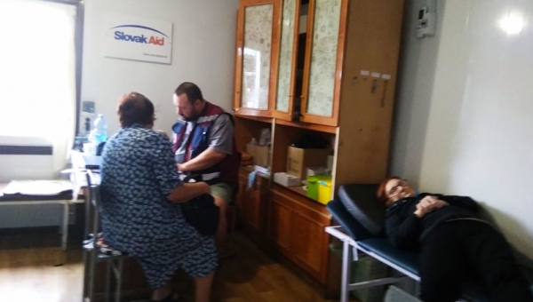Медицинский модуль КПВВ Станица Луганская