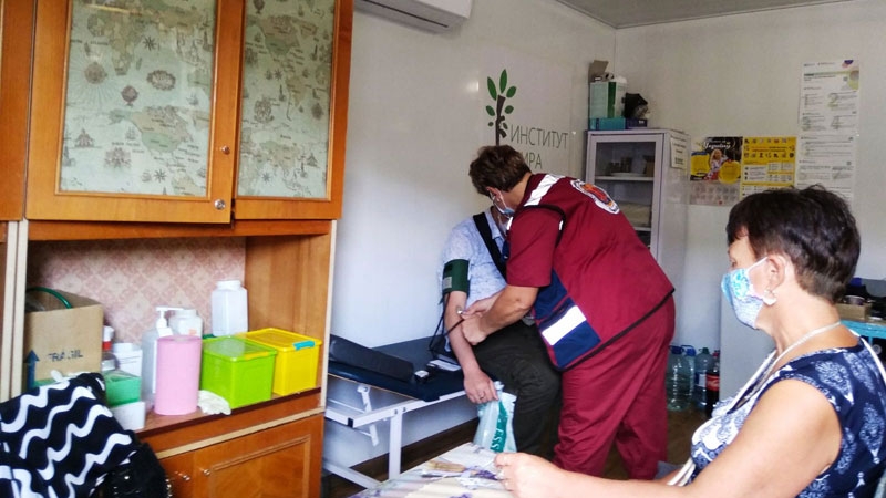 КПВВ Станица Луганская оказание медицинской помощи